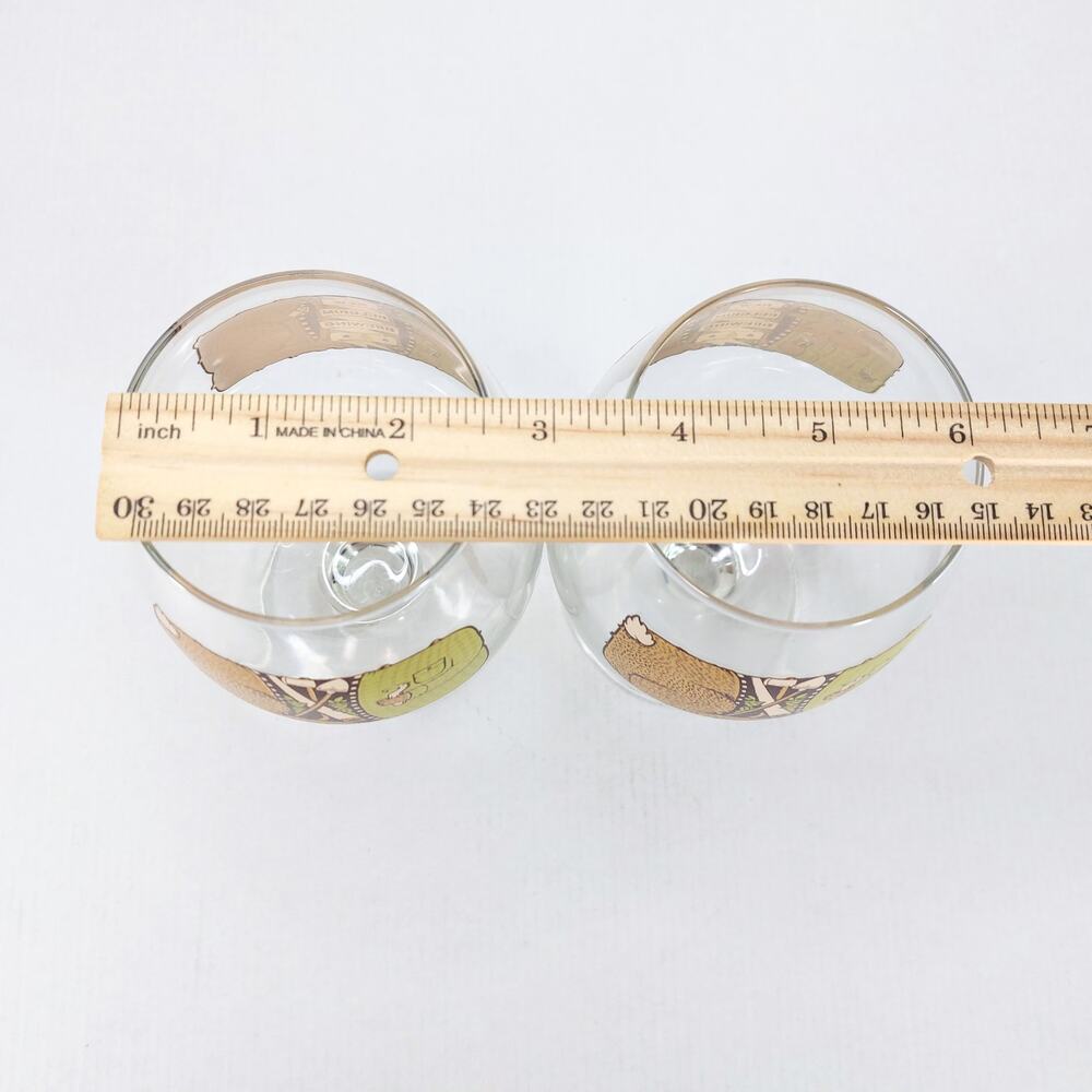New Belgium Brewing Tulip Beer Glasses Snifter Pair 2014 Garden Rabbit - Picture 5 of 7